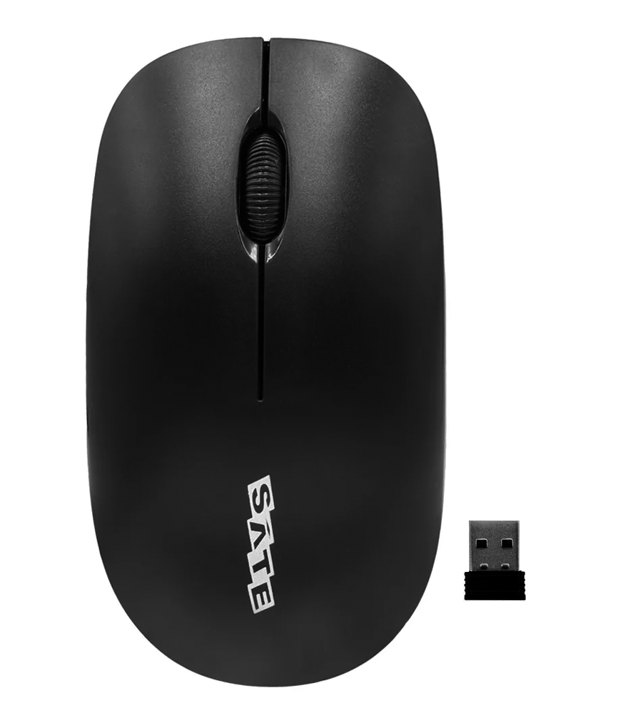 Mouse Wireless Sate A-47G 2.4GHz - Black